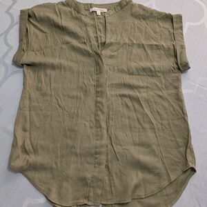 Love Tree Olive Green Blouse